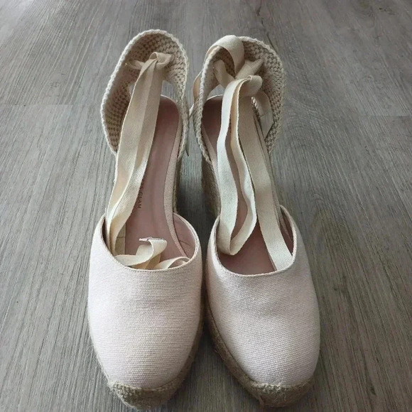 Margaux x Gal Meets Glam Espadrille in Blush NWOT size 9W - Picture 4 of 9